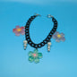 Flower Lava Bead Bracelet