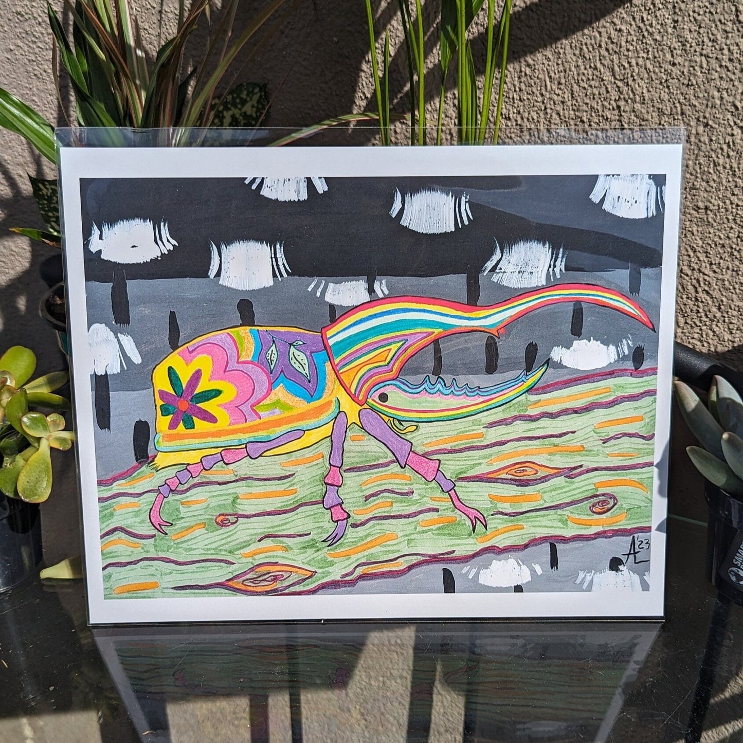 Hercules Beetle Art Print