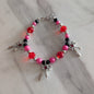 Red & Pink Bow Bracelet