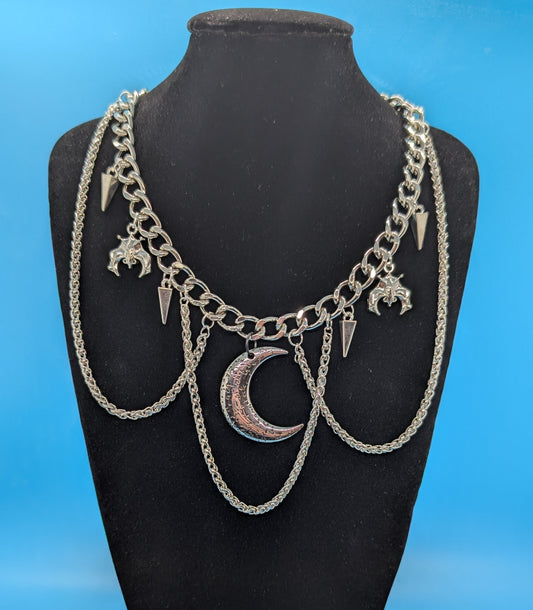 Moon & Bat Choker