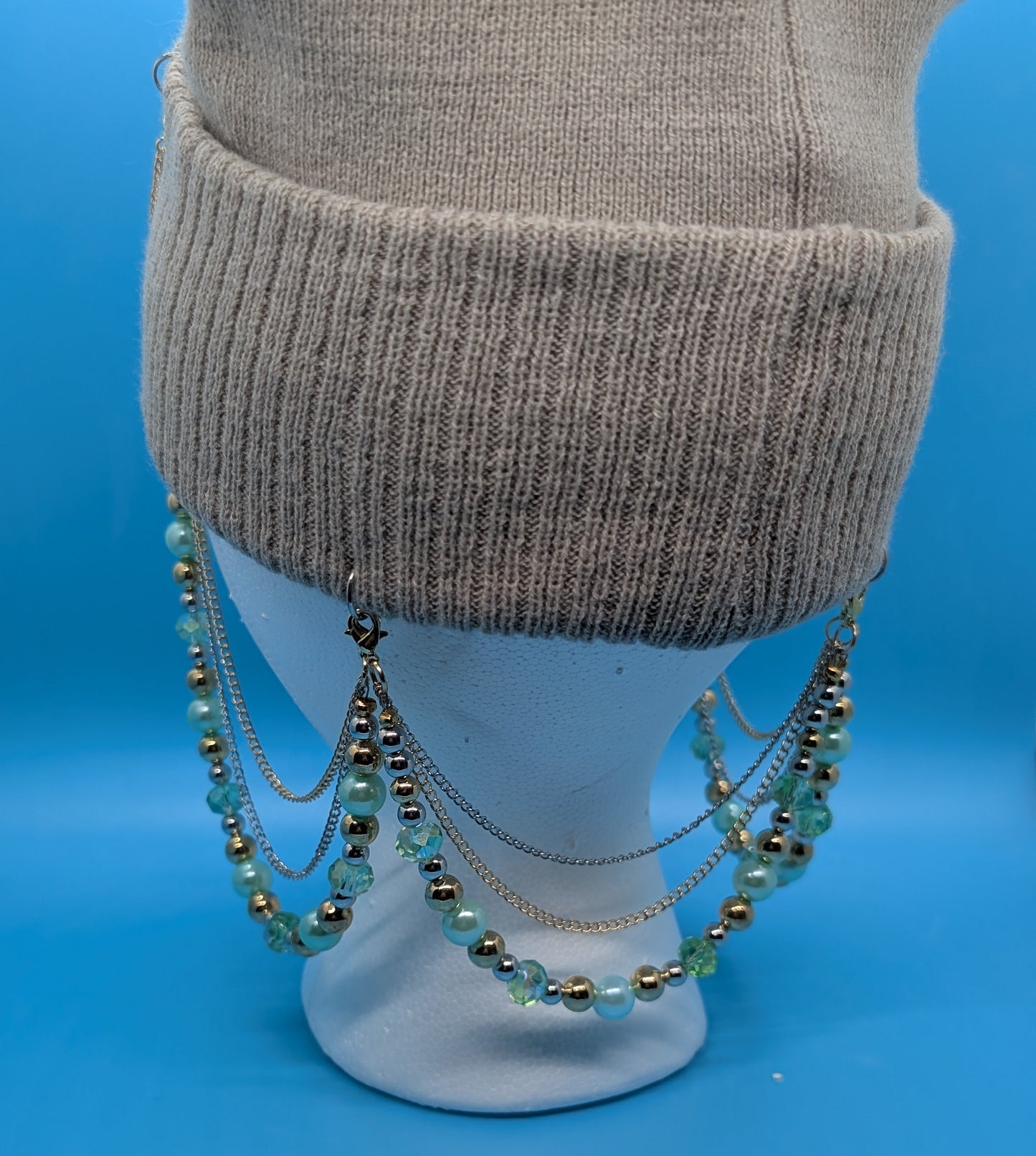 Mint & Gold Beanie