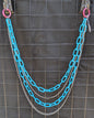 Blue & Silver Pant Chain