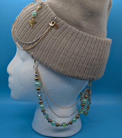 Mint & Gold Beanie